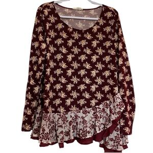 Entro Women’s  Long Sleeve Blouse Size L